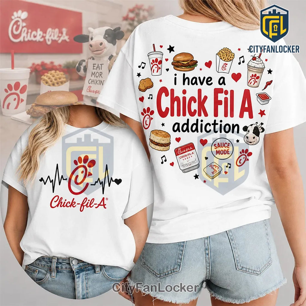 Chick-fil-A Heartbeat Logo T-Shirt Limited Edition