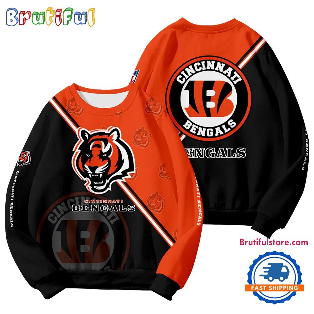 Cincinnati Bengals 2025 NFL Customized Round Neck Sweatshirt