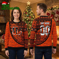 Cincinnati Bengals Custom Name Woolen Sweater