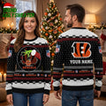 Cincinnati Bengals Personalized Holiday Sweater With Custom Name