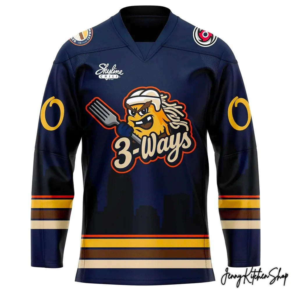 Cincinnati Cyclones 3 Ways New Edition Hockey Jersey