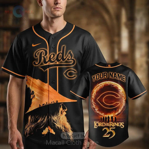 Cincinnati Reds Lord of the Rings 25th Anniversary Custom Baseball Jersey