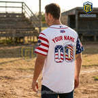 Columbus Clippers 250th Anniversary USA Flag Baseball Jersey