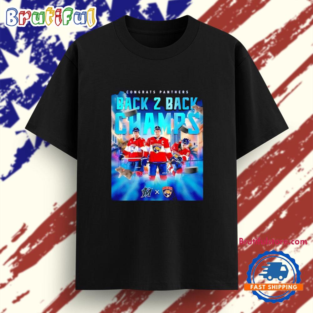 Congrats Florida Panthers back 2 back Champs T Shirt