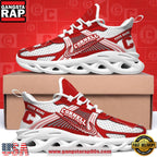 Cornell Big Red Custom Name Clunky Sneaker Max Soul Shoes