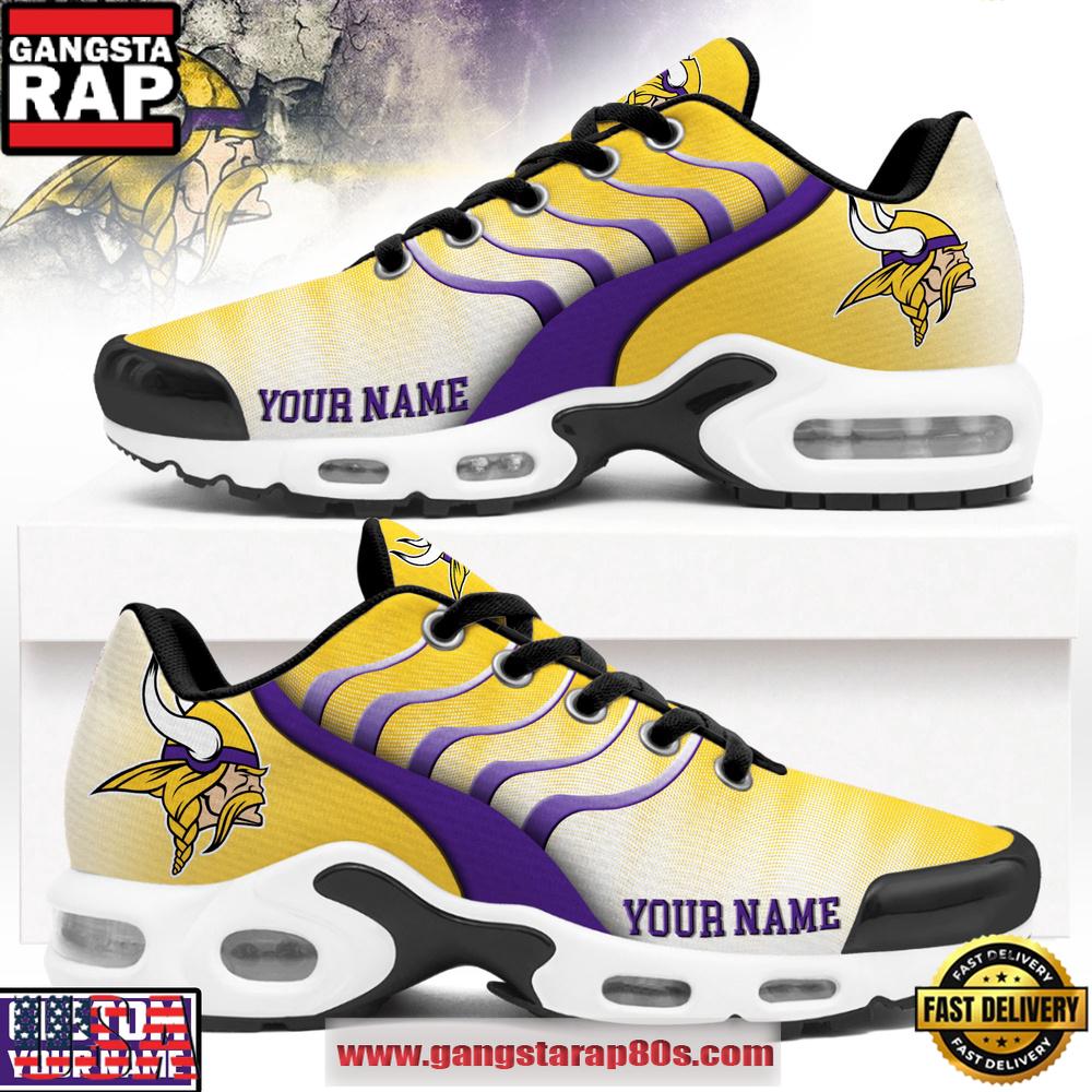 Custom Name Minnesota Vikings NFL New 2026 Version Air Max Plus Shoes Running Sneakers