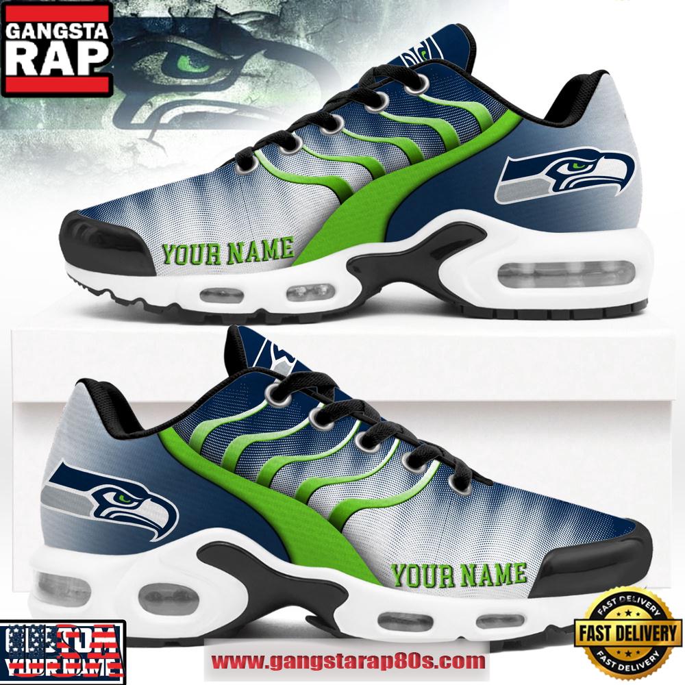 Custom Name Seattle Seahawks NFL New 2026 Version Air Max Plus Shoes Running Sneakers