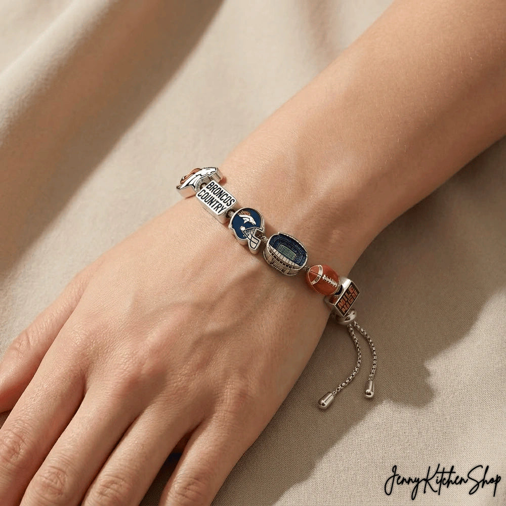 Denver Broncos Mile High Stadium Charm Bracelet