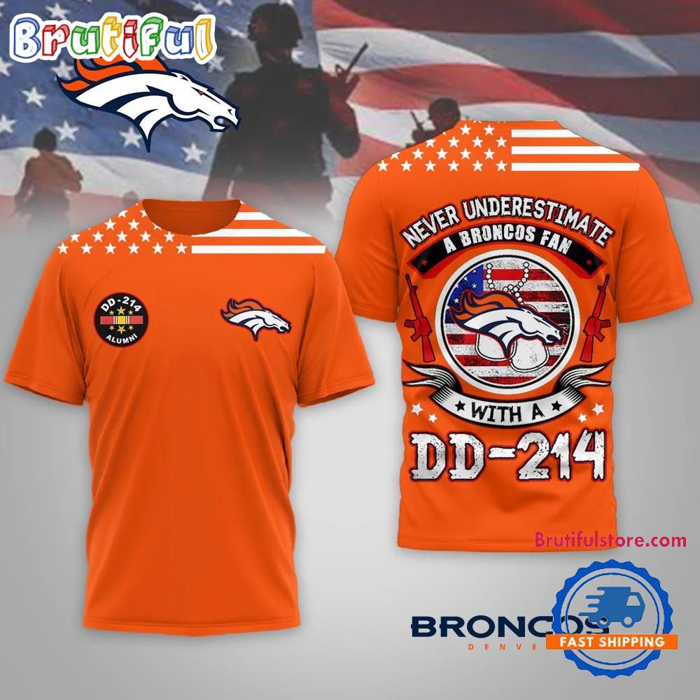 Denver Broncos NFL DD-214 Alumni Limited Edition 3D Shirt