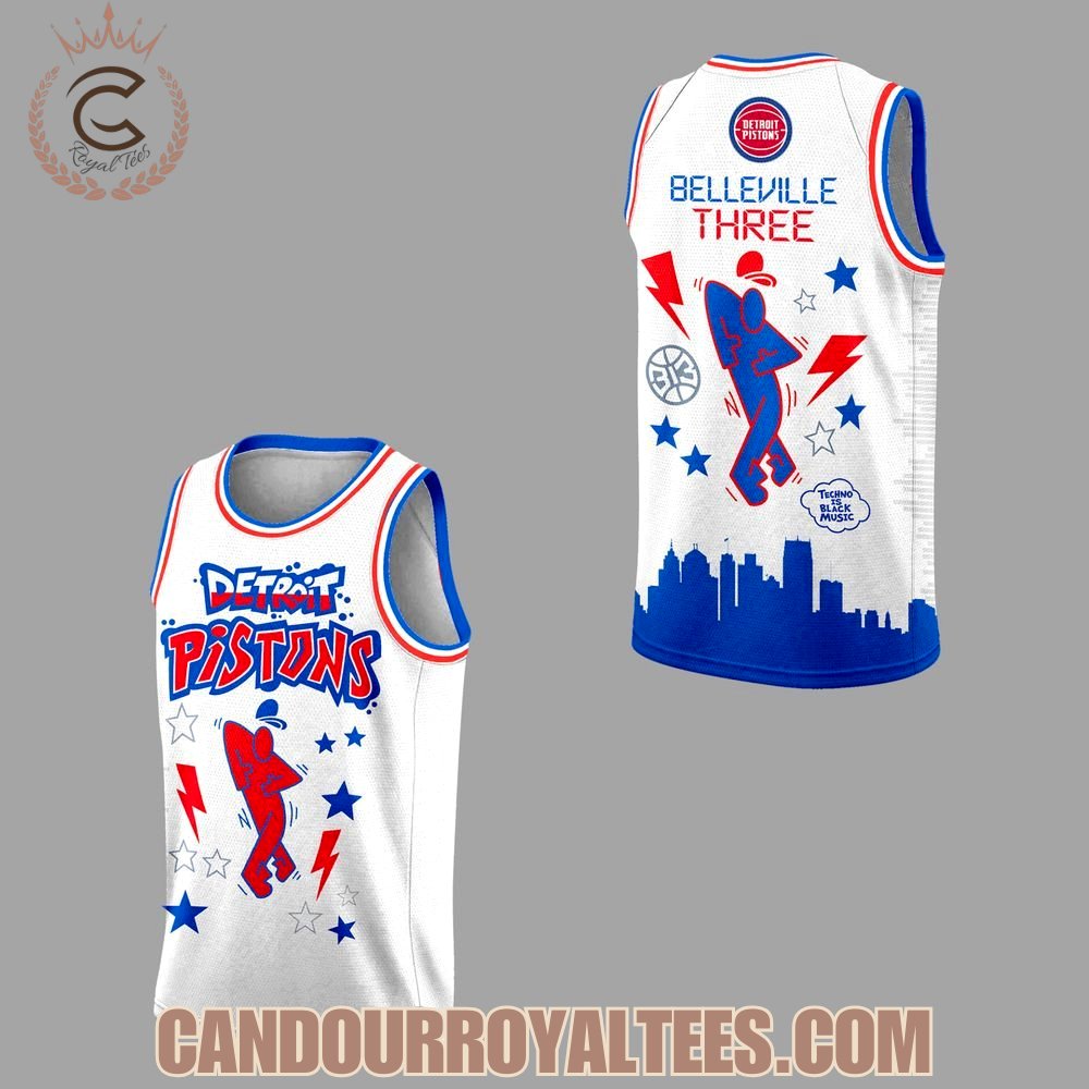 Detroit Pistons Honor techno’s Belleville Three Jersey