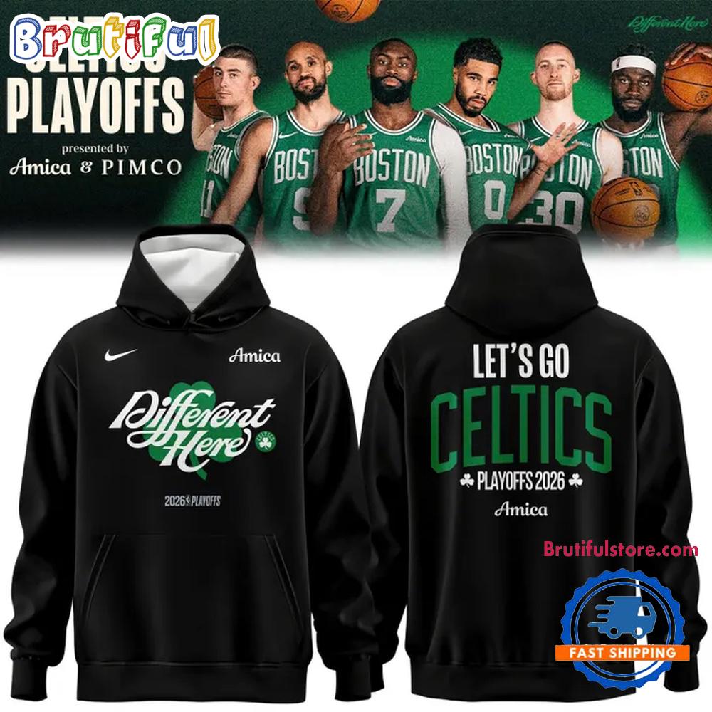 Different Here Playoffs 2026 Boston Celtics Hoodie