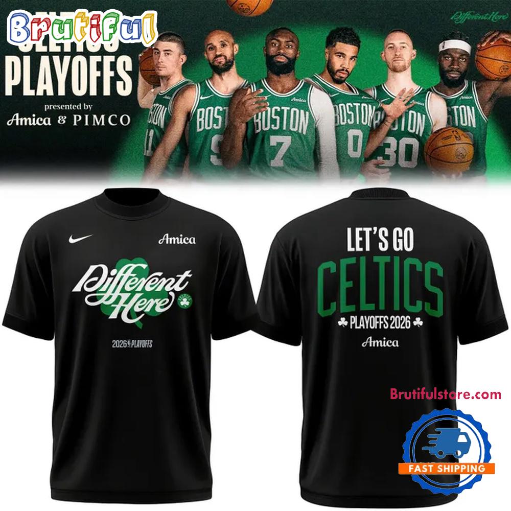 Different Here Playoffs 2026 Boston Celtics T Shirt