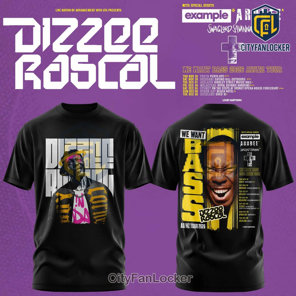 Dizzee Rascal We Want Bass Concert 2026 Pullover Hoodie
