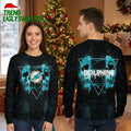 Dolphins Skull Graphic Ugly Christmas Sweater