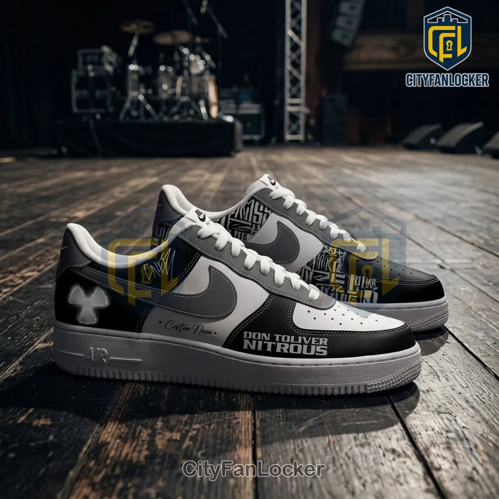 Don Toliver Nitrous Black White Air Force 1 Sneakers