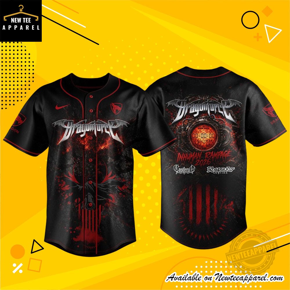 DragonForce Inhuman Rampage Custom Baseball Jersey
