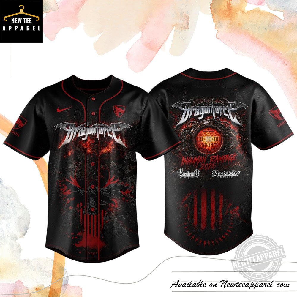 DragonForce Inhuman Rampage Custom Baseball Jersey