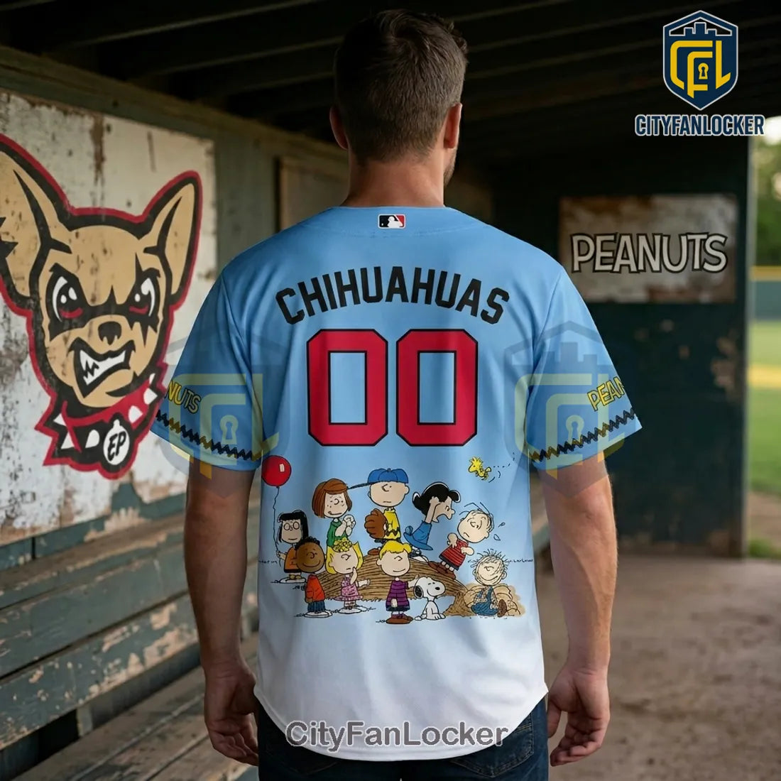 El Paso Chihuahuas x Peanuts 2026 Night Game Limited Edition Baseball Jersey