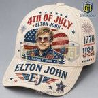 Elton John 4th of July Rocket Man USA Anniversary Baseball Cap