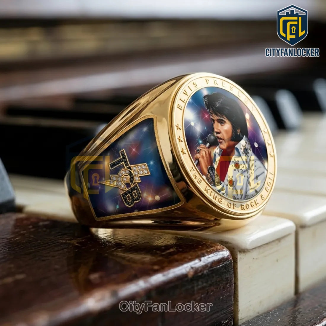 Elvis Presley Signature Gold Plated Ring