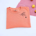 Comfort Color® Embroidered Spiderweb Halloween T-Shirt or Sweatshirt