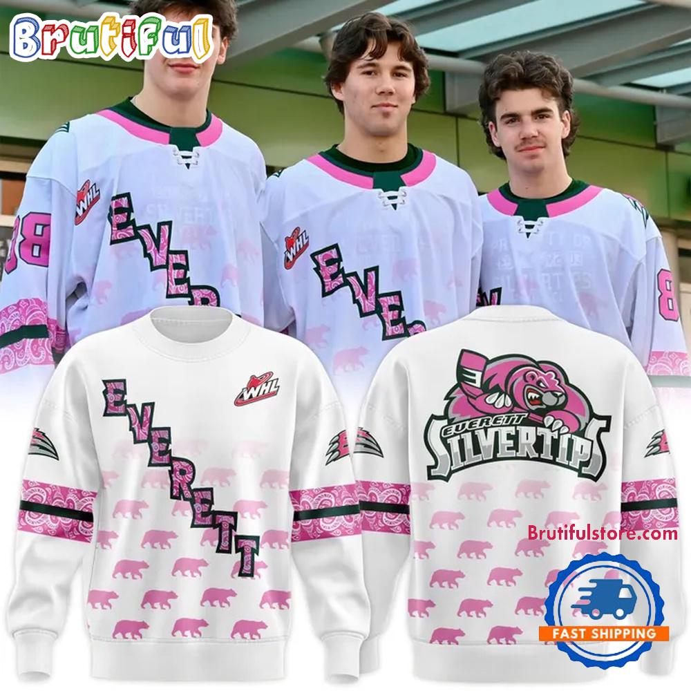 Everett Silvertips Cancer Specialty 2025 Sweatshirt