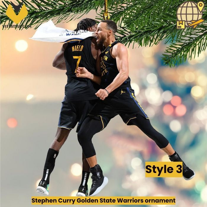 Stephen Curry sleep celebration Ornament