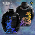 Final Fantasy X 25th Anniversary Yuna and Tidus Pullover Hoodie