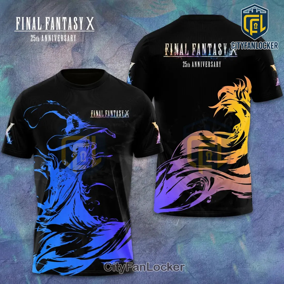 Final Fantasy X 25th Anniversary Yuna and Tidus Pullover Hoodie