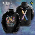 Final Fantasy X 25th Anniversary Yuna Black Hoodie 2026