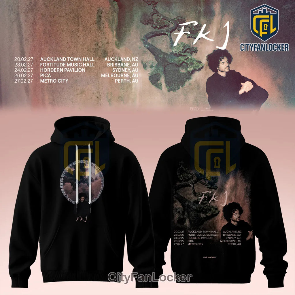 FKJ Tour 2027 Australia New Zealand Pullover Hoodie