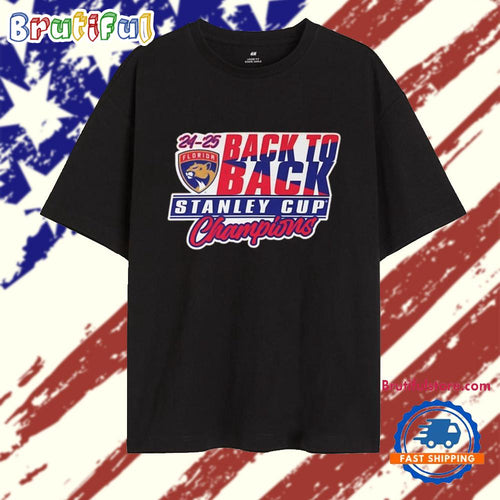 Florida Panthers 24-25 Back To Back Stanley Cup Champions T Shirt