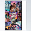 GTA 6 Vice City Gaming Design Poster