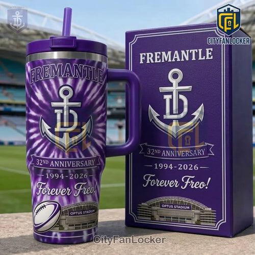Fremantle Dockers 32nd Anniversary Tie Dye Handle Tumbler