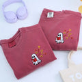 Comfort Color® Embroidered Halloween Ghost Book Lover T-Shirt or Sweatshirt