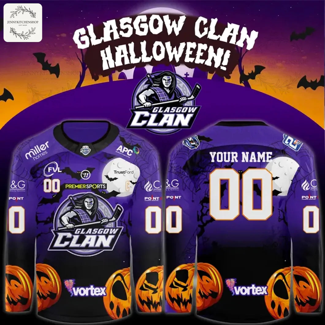 Glasgow Clan Halloween Custom Hockey Jersey