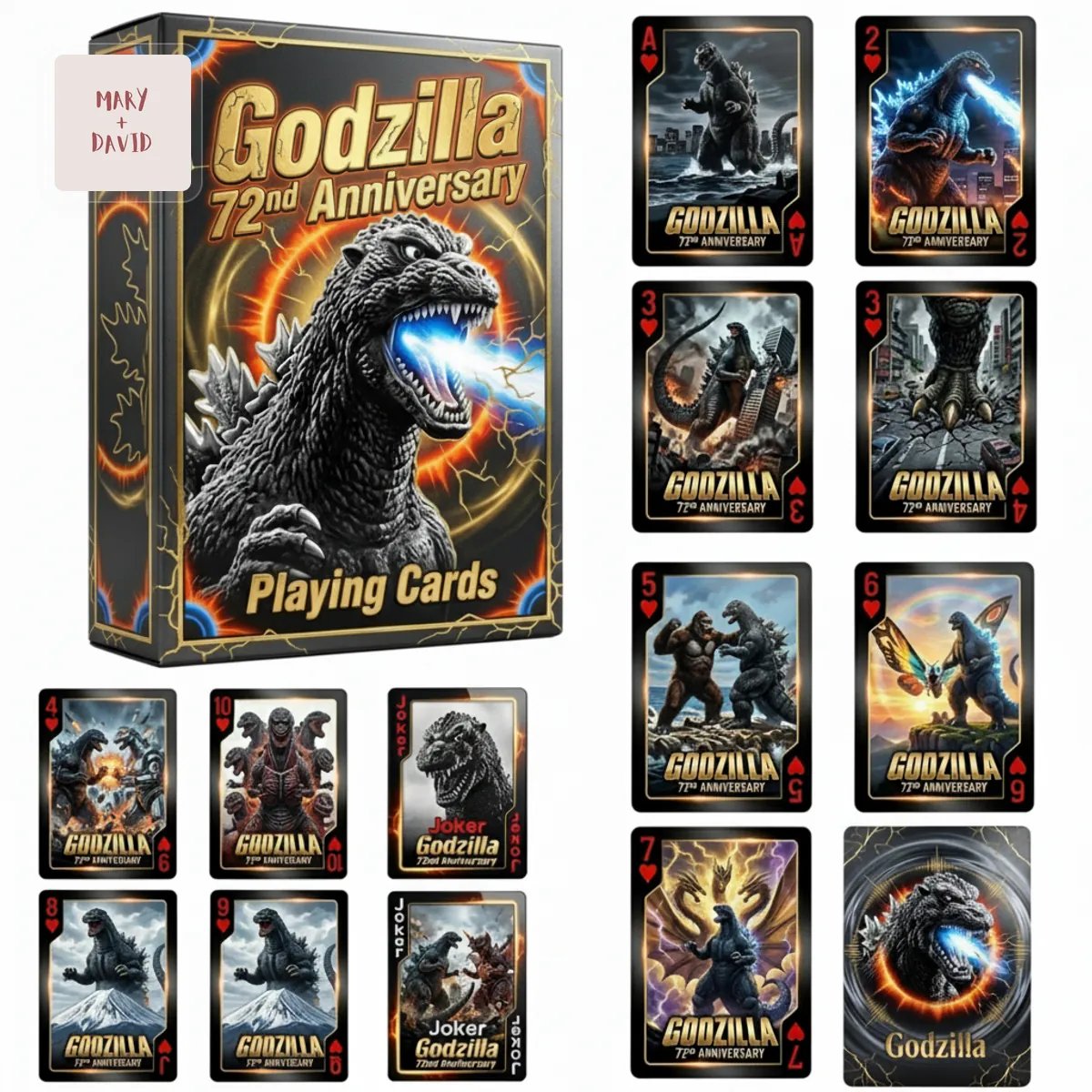 Godzilla 72nd Anniversary Limited Edition Playing Cards