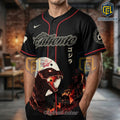 Godzilla Caliente Black Baseball Jersey - Limited Edition MLB Theme Jersey