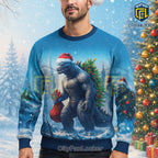 Godzilla Christmas Knitted Sweater 2025