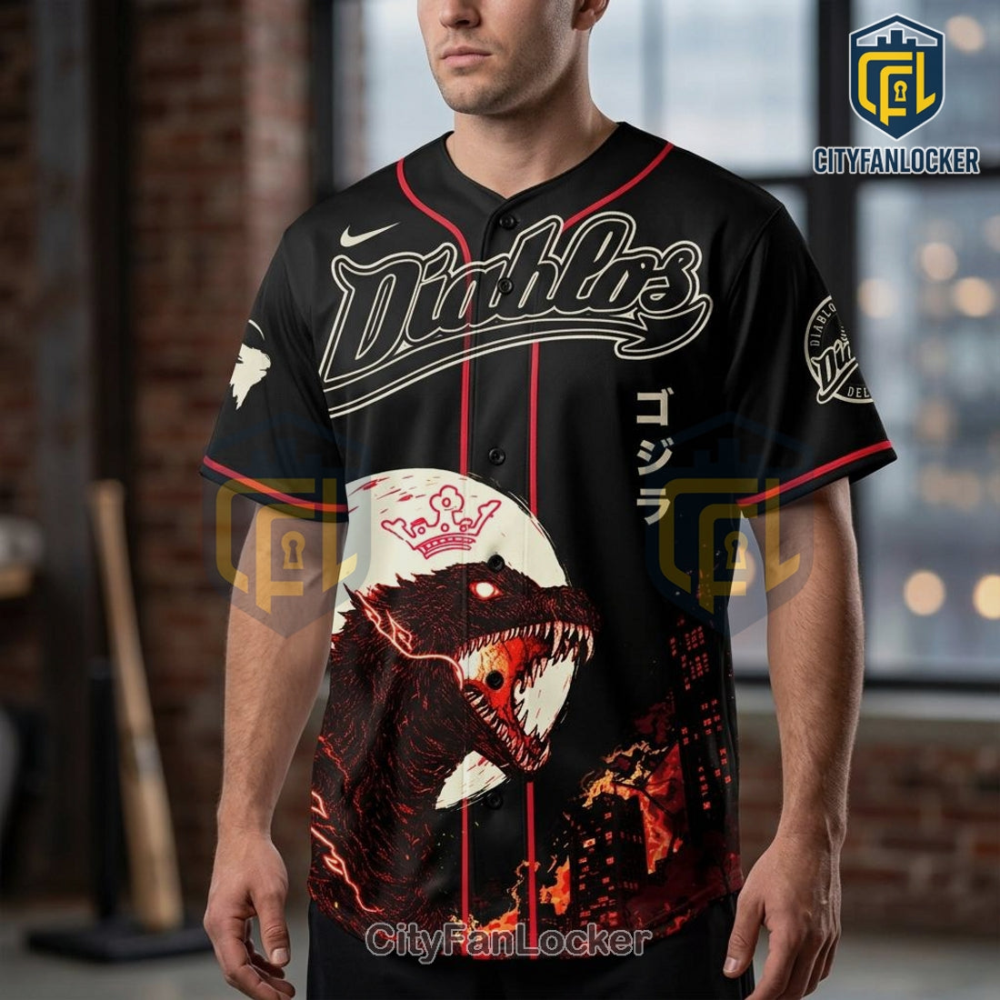 Godzilla Diablos Special Edition Baseball Jersey