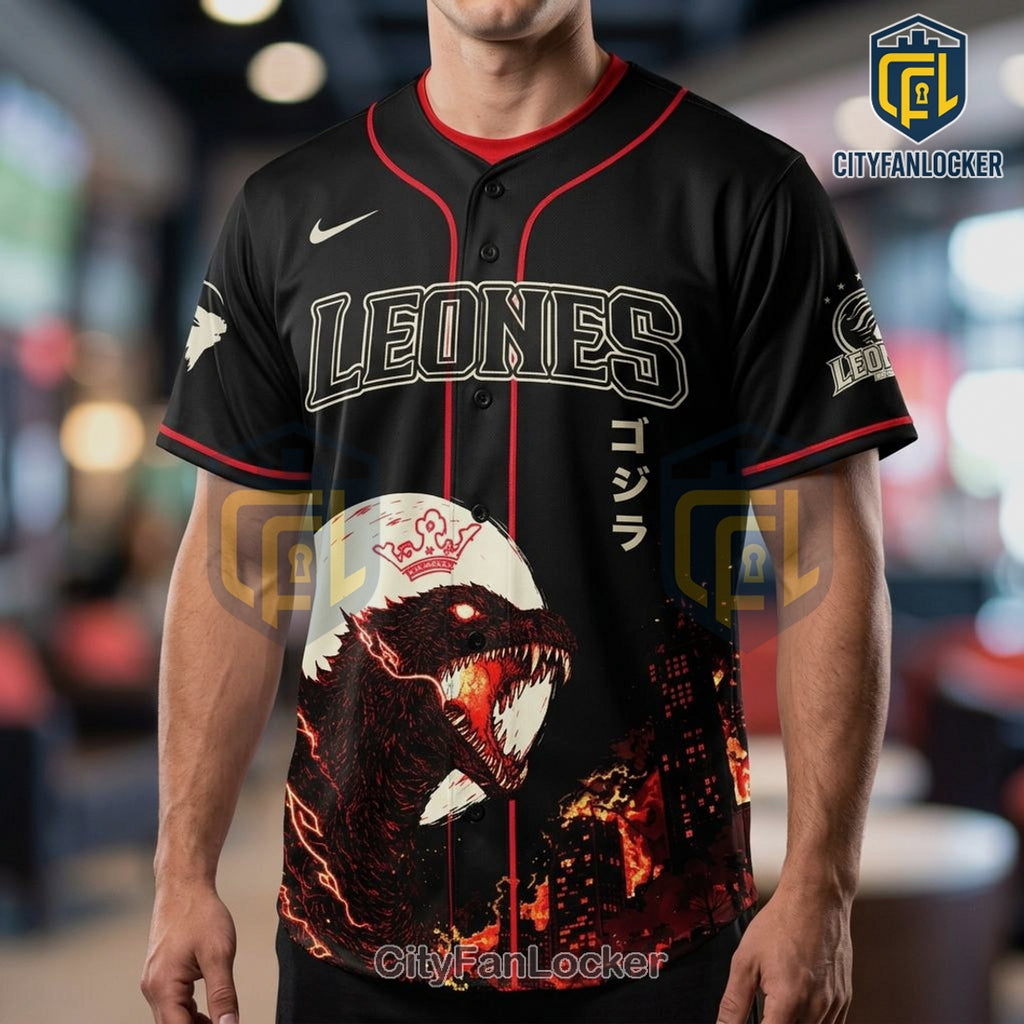Godzilla Leones Limited Edition Baseball Jersey