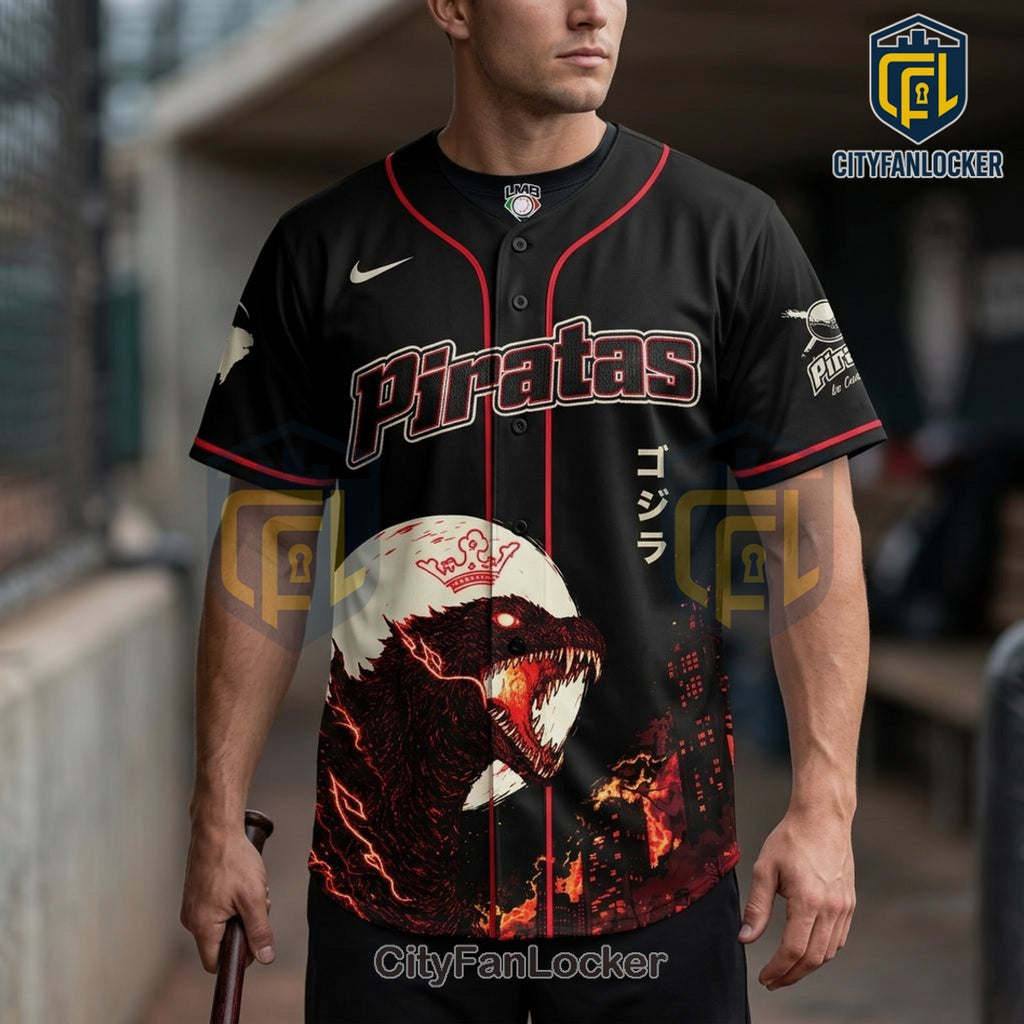 Godzilla x Piratas Baseball Jersey Limited Edition