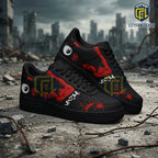 Godzilla x San Francisco Giants Black Red Air Force 1 Sneakers