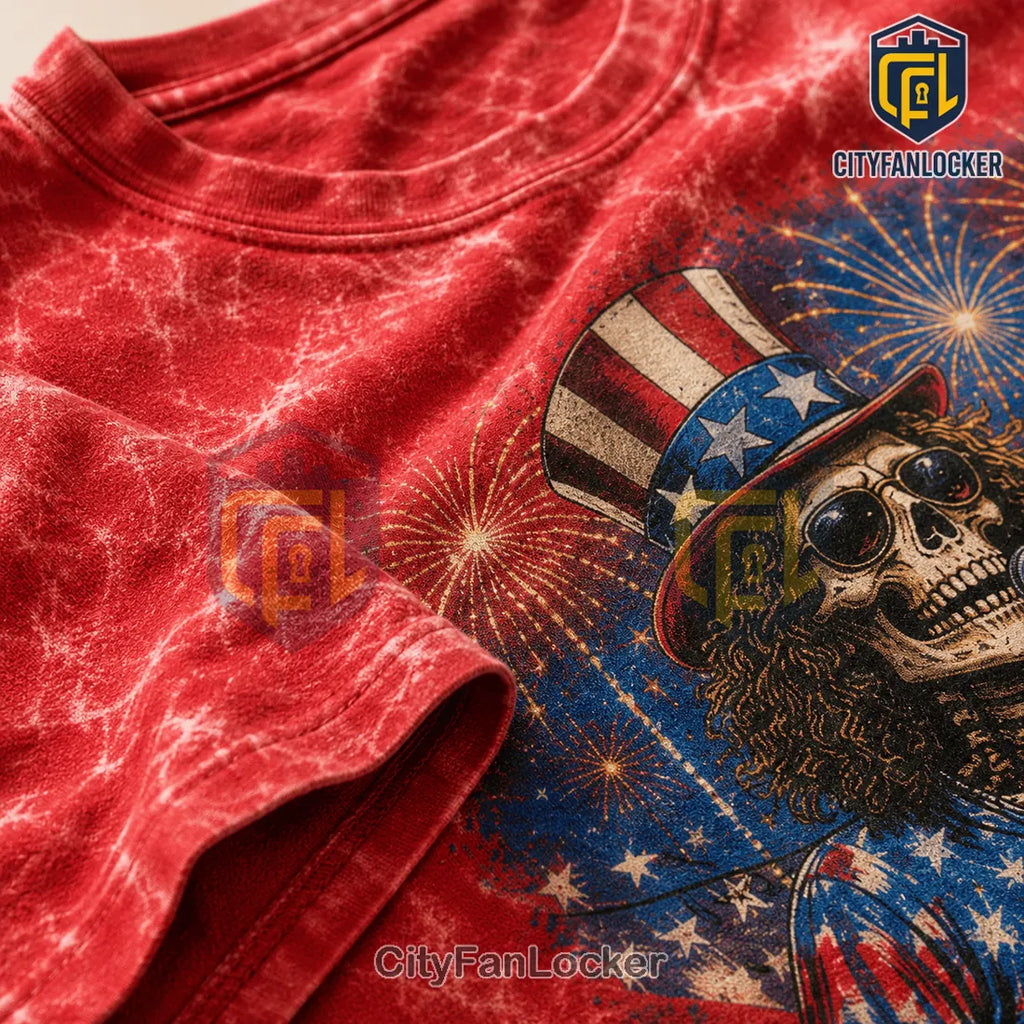 Grateful Dead America 250 Uncle Sam Skeleton T-Shirt