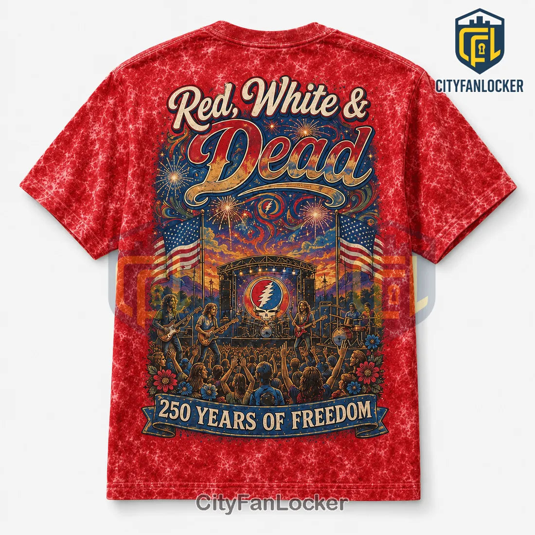 Grateful Dead America 250 Uncle Sam Skeleton T-Shirt