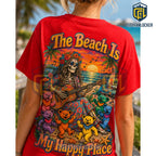 Grateful Dead Red Beach Tie Dye T-Shirt