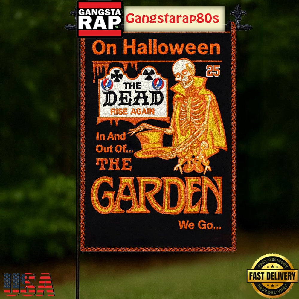 Grateful Dead Rise Again On Halloween House Garden Flags