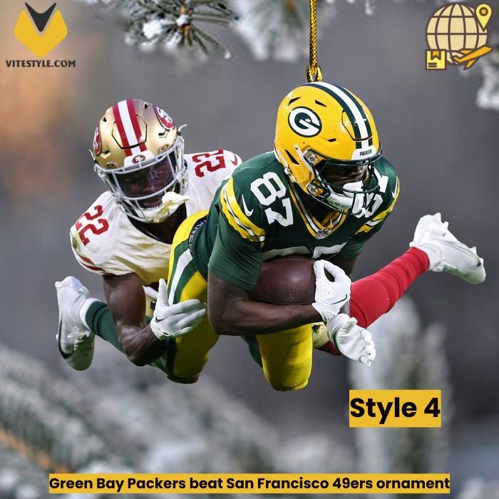 Green Bay Packers beat San Francisco 49ers ornament