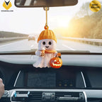 Halloween Ghost Pumpkin Ornament