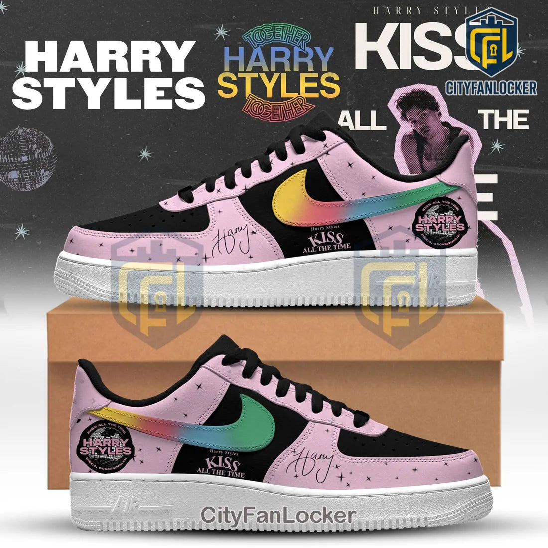 Harry Styles Together Together Tour Limited Edition Air Force 1 Sneakers